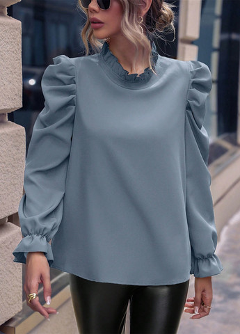 Сіро-голуба блуза SHEIN