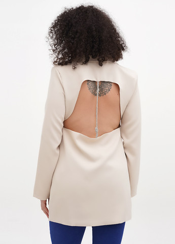 Светло-бежевый женский жакет PrettyLittleThing однотонный - демисезонный