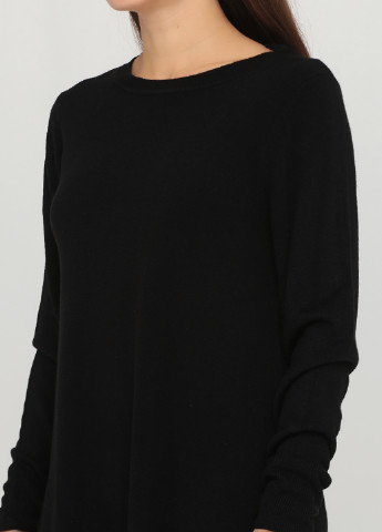 Черное кэжуал платье платье-свитер C&A однотонное