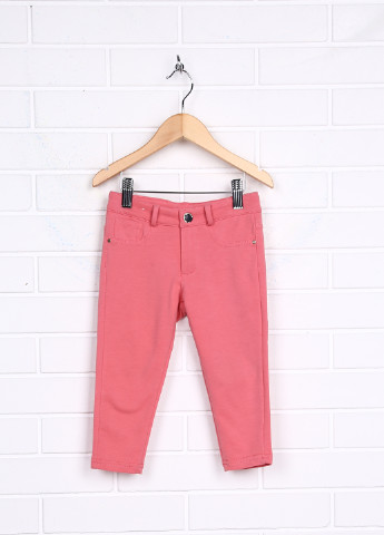 Розово-лиловые кэжуал демисезонные прямые брюки Mayoral