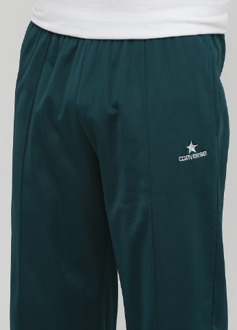 Темно-зеленые спортивные демисезонные зауженные брюки Converse