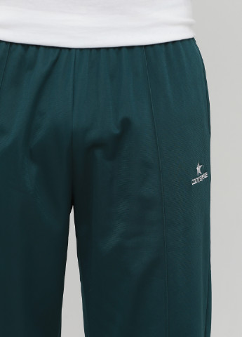 Темно-зеленые спортивные демисезонные зауженные брюки Converse
