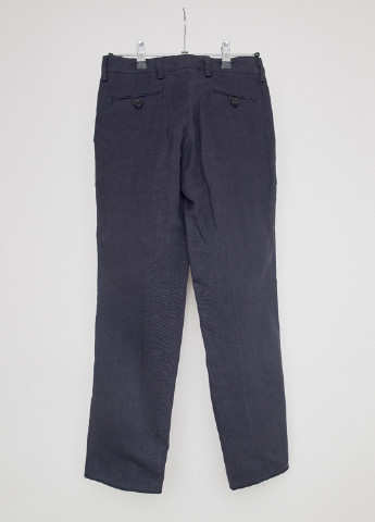 Темно-синие классические демисезонные брюки со средней талией Hackett