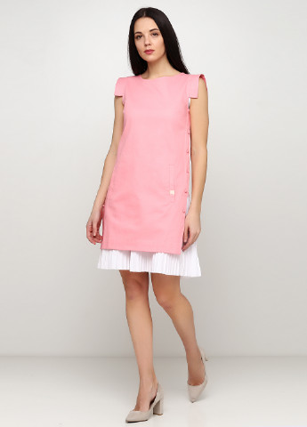 Розовое кэжуал платье Andre Tan однотонное
