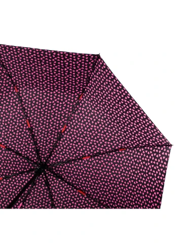 Рожева жіночий складаний парасолька повний автомат 99 см HAPPY SWAN (194321322)