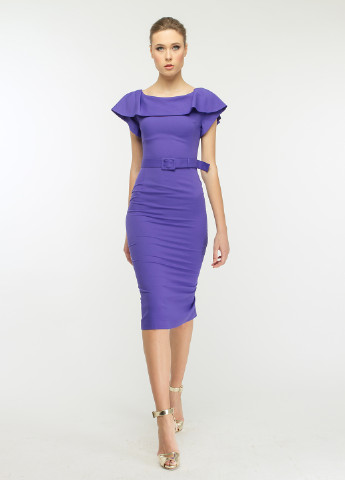 Фіолетова кежуал сукня футляр BGL однотонна