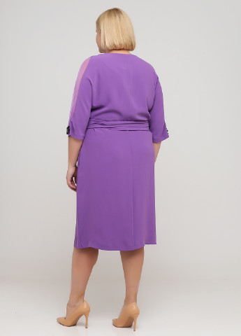 Фиолетовое коктейльное платье Tessy однотонное