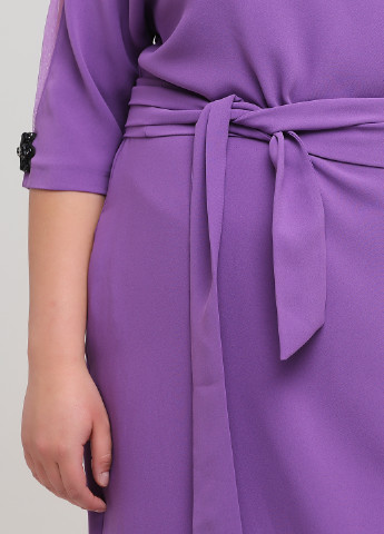 Фіолетова коктейльна сукня Tessy однотонна