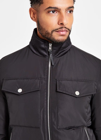 Чорна демісезонна куртка байкерська Michael Kors