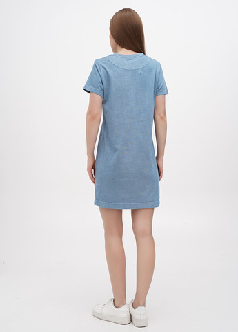 Серо-голубое кэжуал платье платье-футболка Weekday однотонное