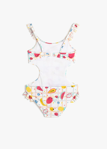 Білий літній купальник суцільний, монокіні KOTON