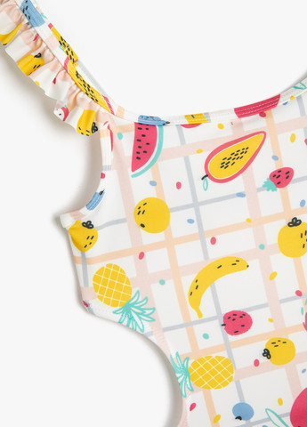 Білий літній купальник суцільний, монокіні KOTON