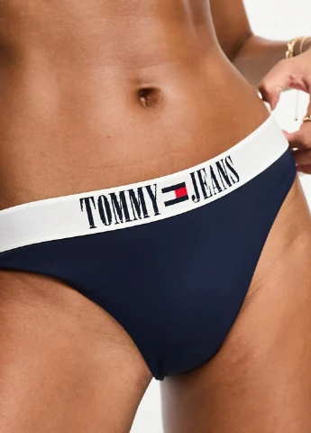 Синий летний купальник (топ, трусики) раздельный Tommy Hilfiger