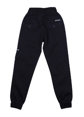 Темно-синие кэжуал демисезонные брюки со средней талией A-yugi