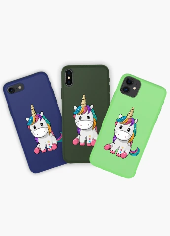 Чохол силіконовий Apple Iphone Xs Max Єдиноріг (Unicorn) Білий (8226-1390) MobiPrint (219490656)