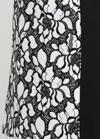 Черно-белое кэжуал платье Sinequanone с цветочным принтом