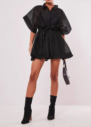 Чорна кежуал сукня Missguided однотонна