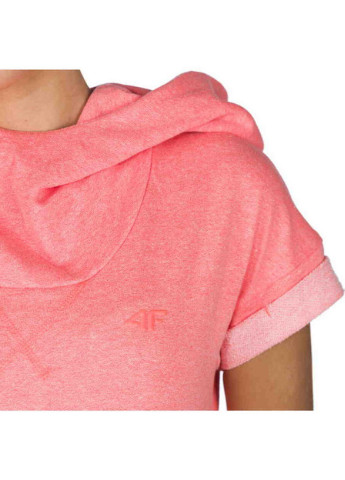 Розовая футболка с капюшоном розовая (h4l17-bld001-1992) 4F