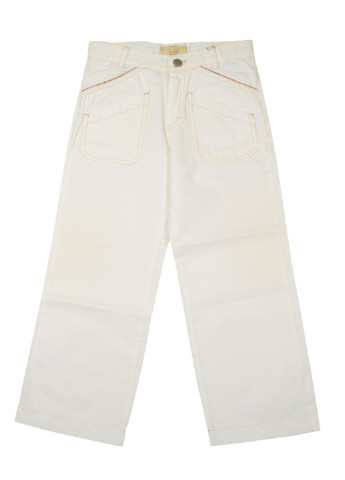 Белые кэжуал демисезонные брюки 1 Classe
