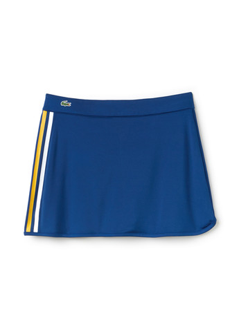 Синяя спортивная с логотипом юбка Lacoste
