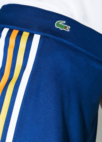 Синяя спортивная с логотипом юбка Lacoste