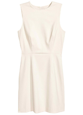 Светло-бежевое кэжуал платье футляр H&M