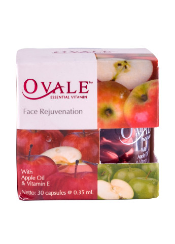 Капсули Омолодження шкіри обличчя з вітаміном Е і маслом насіння яблук (30 шт.), 0.35 мл TM Ovale (135789512)