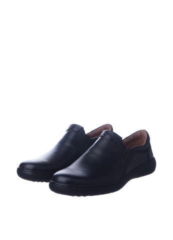 Черные туфли без шнурков Cliford