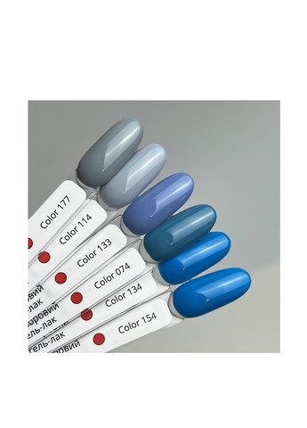 Гель-лак для манікюру блакитний 154, 12 мл Izzy (363030632)