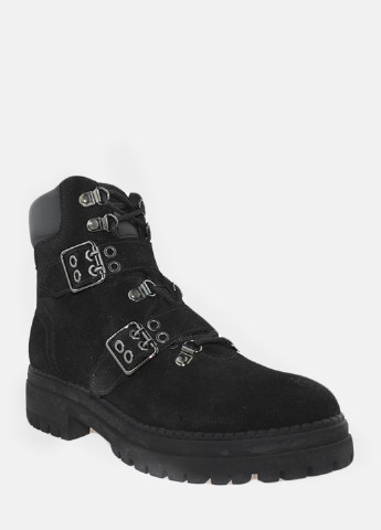 Зимние ботинки rf4232-11 черный Favi из натуральной замши