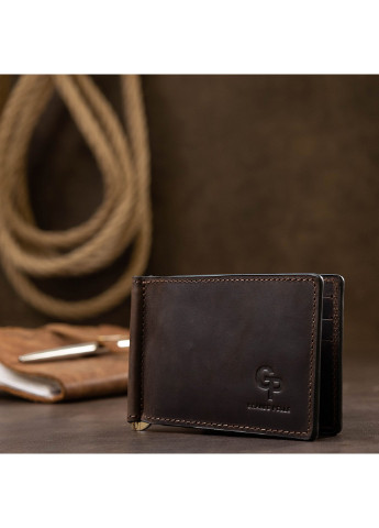 Кожаный зажим для денег 12х8х0,7 см Grande Pelle (253660374)