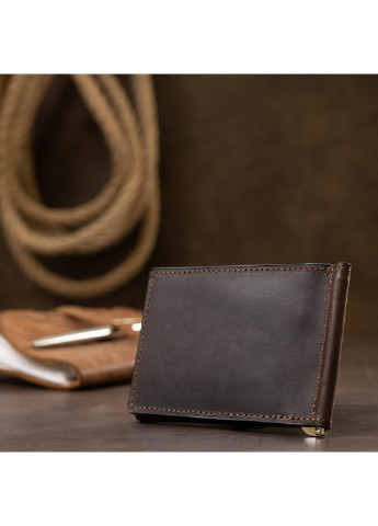 Кожаный зажим для денег 12х8х0,7 см Grande Pelle (253660374)