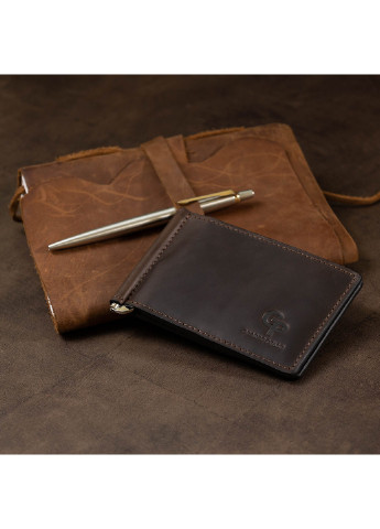 Кожаный зажим для денег 12х8х0,7 см Grande Pelle (253660374)