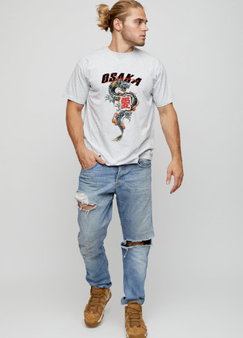 Серая футболка мужская basic YAPPI