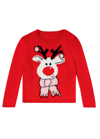 Червоний зимовий светр джемпер Lupilu