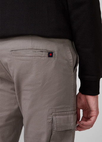 Серые кэжуал демисезонные карго брюки Denim Project