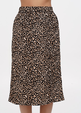 Разноцветная кэжуал леопардовая юбка Vila