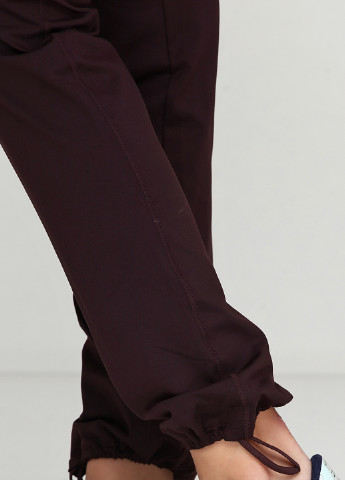 Темно-бордовые спортивные демисезонные брюки H&M