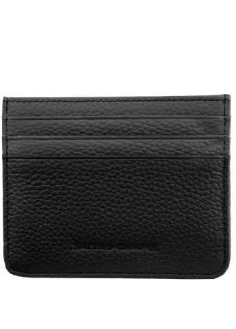 Мужской кожаный картхолдер (FUL90014-black-grey) 11х9х0,3 см Smith&Canova (253174257)