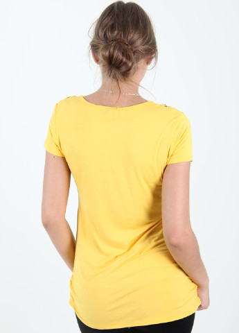 Жовта літня футболка Gishang
