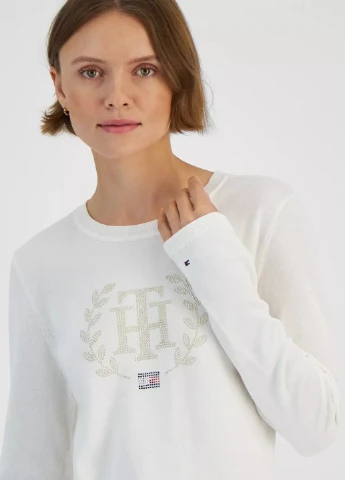 Молочный демисезонный джемпер джемпер Tommy Hilfiger