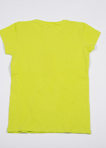Кислотно-зеленая летняя футболка TOM DU