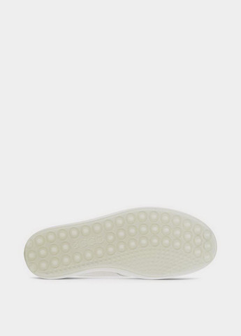 Айвори слипоны Ecco с логотипом однотонные