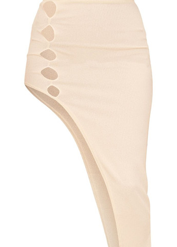 Молочная кэжуал однотонная юбка PrettyLittleThing