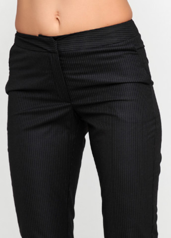 Черные кэжуал демисезонные зауженные брюки No Brand