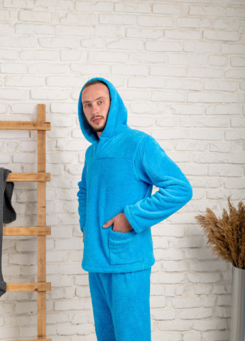 Тепла чоловіча піжама з кишенями та каптуром V.O.G. (254858136)