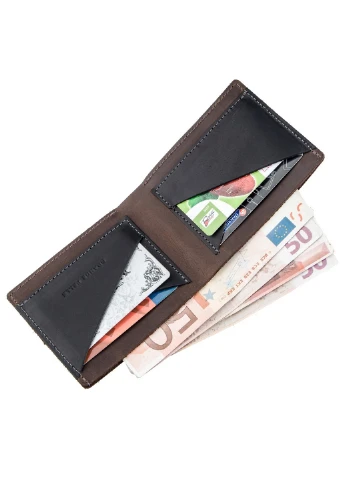 Портмоне компактне комбі унісекс 11х9х1 см Grande Pelle (253662378)