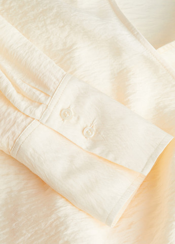 Кремовая блуза на запах H&M