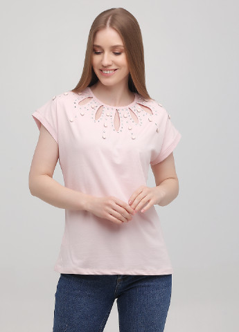 Светло-розовая летняя футболка Monte Cervino