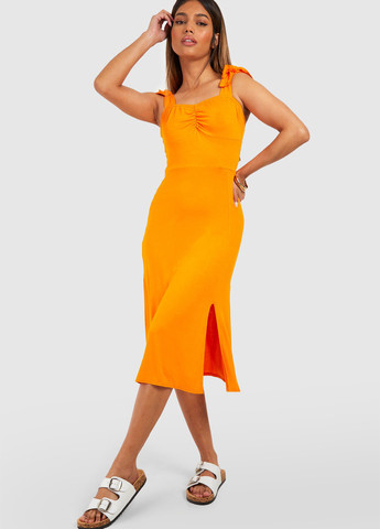 Летний женский сарафан Boohoo однотонный